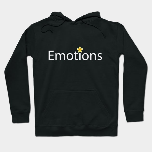 Emotions artistic text design Hoodie by BL4CK&WH1TE 